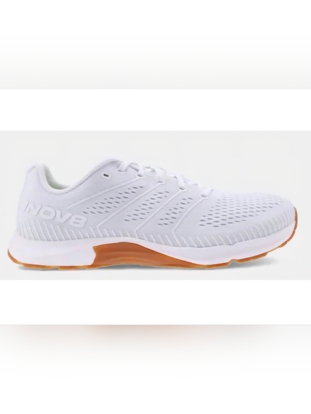 Inov-8 White Mesh Training Shoes with Lime Insoles
